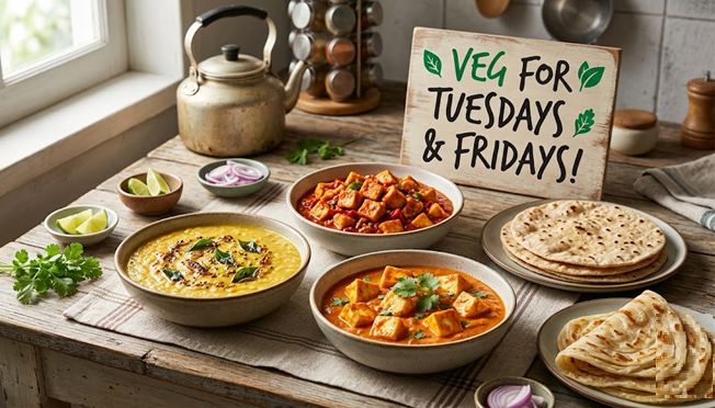 Vegetarian on Tuesdays and Fridays